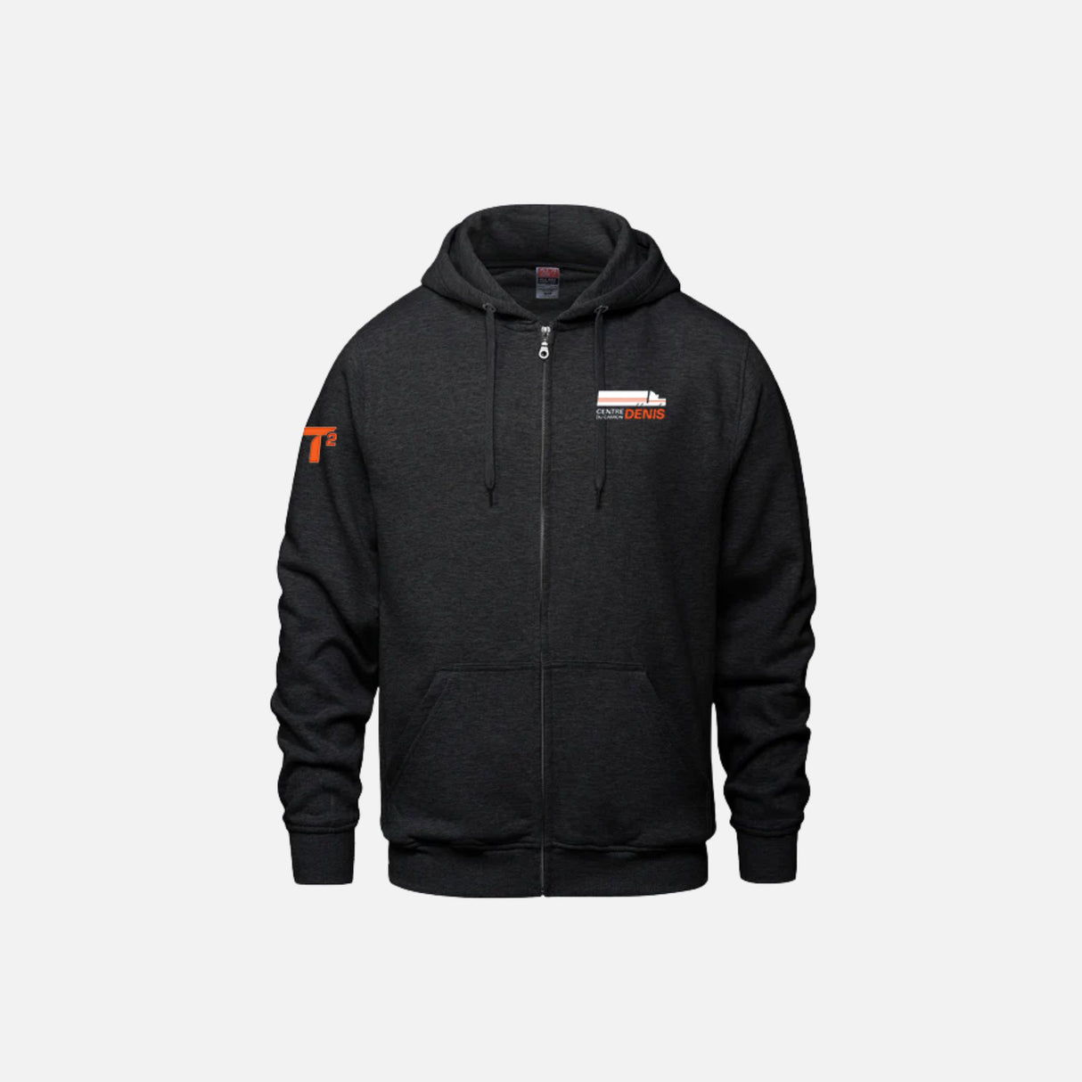 Veste à capuchon à glissière Surfer TD de Canada Sportswear, vêtement d'extérieur en fleece, portée décontractée, couleur gris clair