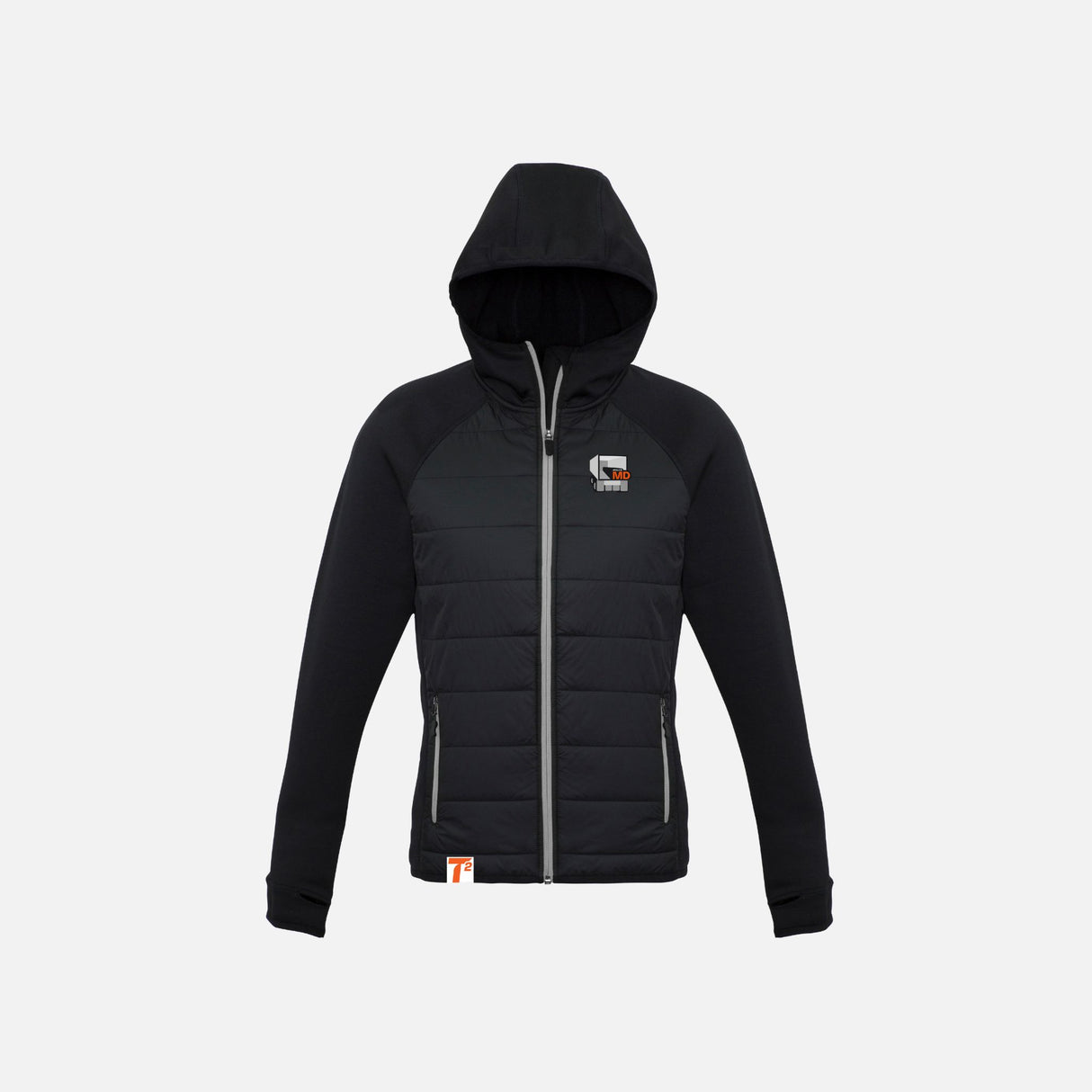 AMD-Manteau-leger-femme-Biz-J515L-noar-devant