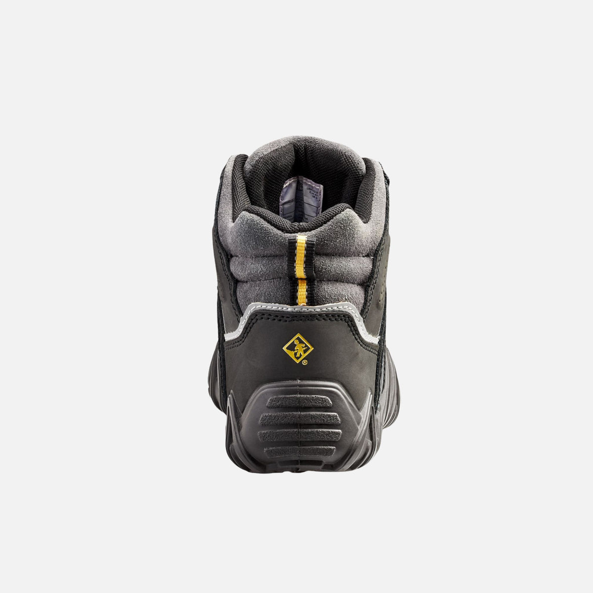 Botte de travail de sécurité Terra Venom 6 pouces, noir, en cuir robuste, conçue pour le confort et la protection au travail.
