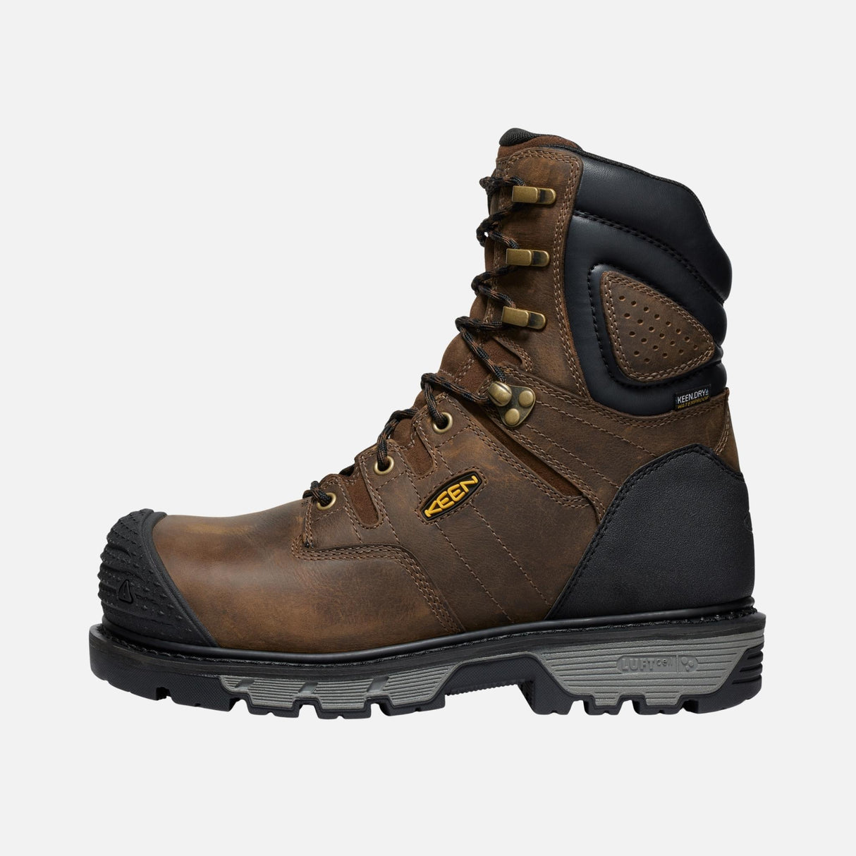 Botte-travail-Keen-1027678-brun-côté-gauche