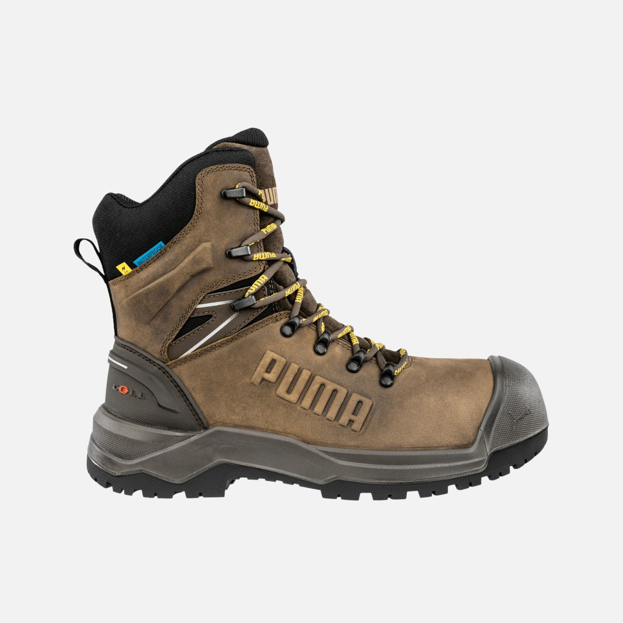 Bottes-travail-Puma-632723-brun-côté