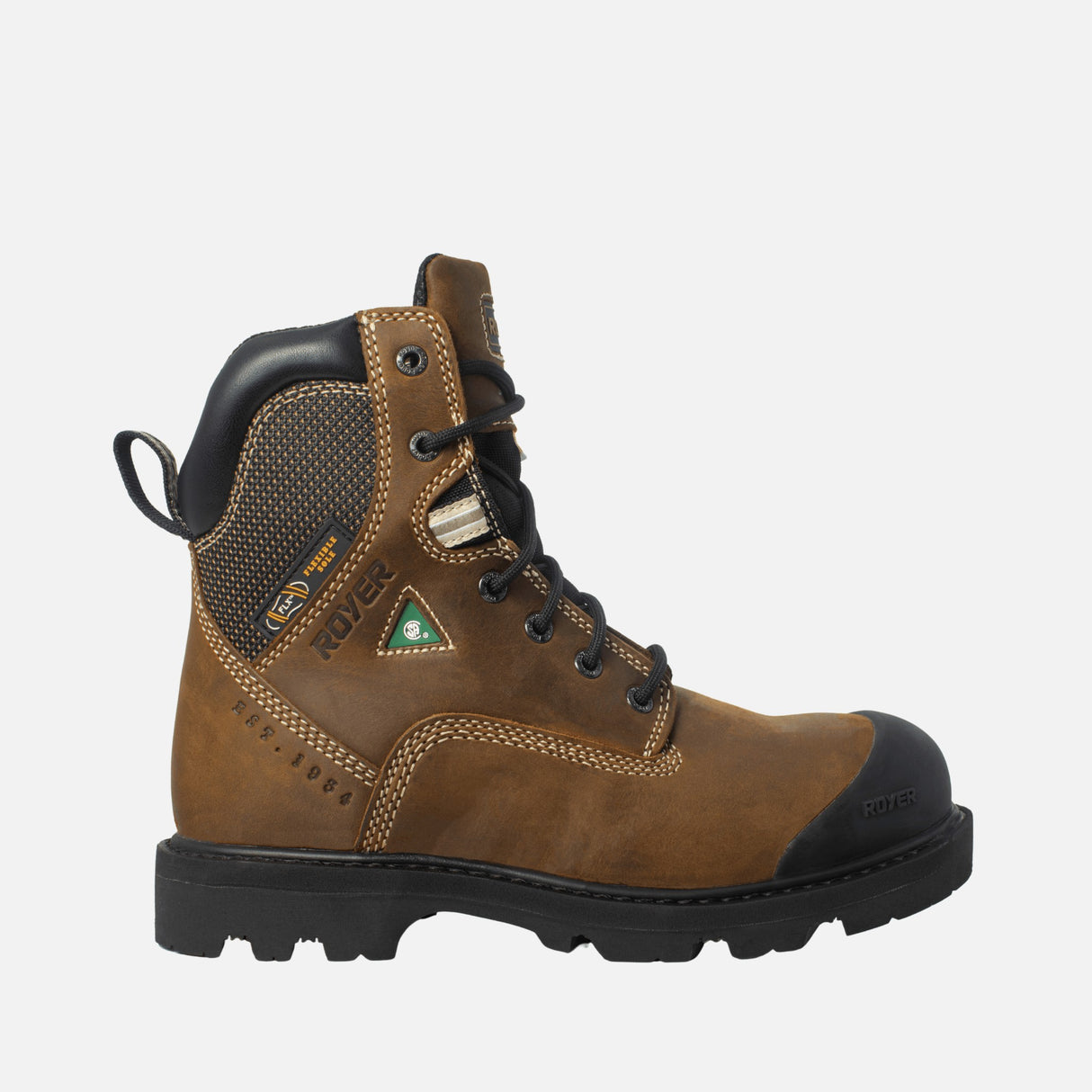 Bottes-travail-Royer-8520FLX-brun-côté