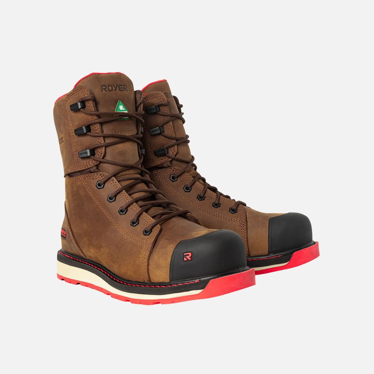 Bottes de travail Royer Ironbolt 8 pouces en brun, isolation thermique et protection maximale, adaptées aux environnements difficiles