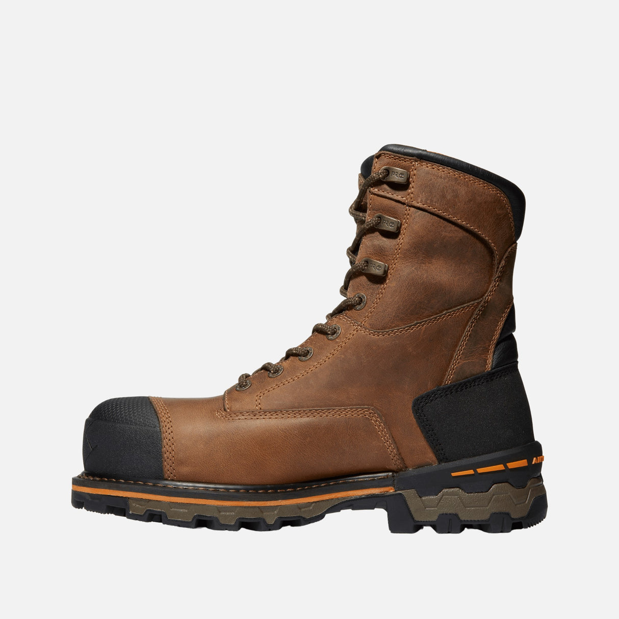 Bottes-travail-Timberland-A1V3W-brun-côté-gauche