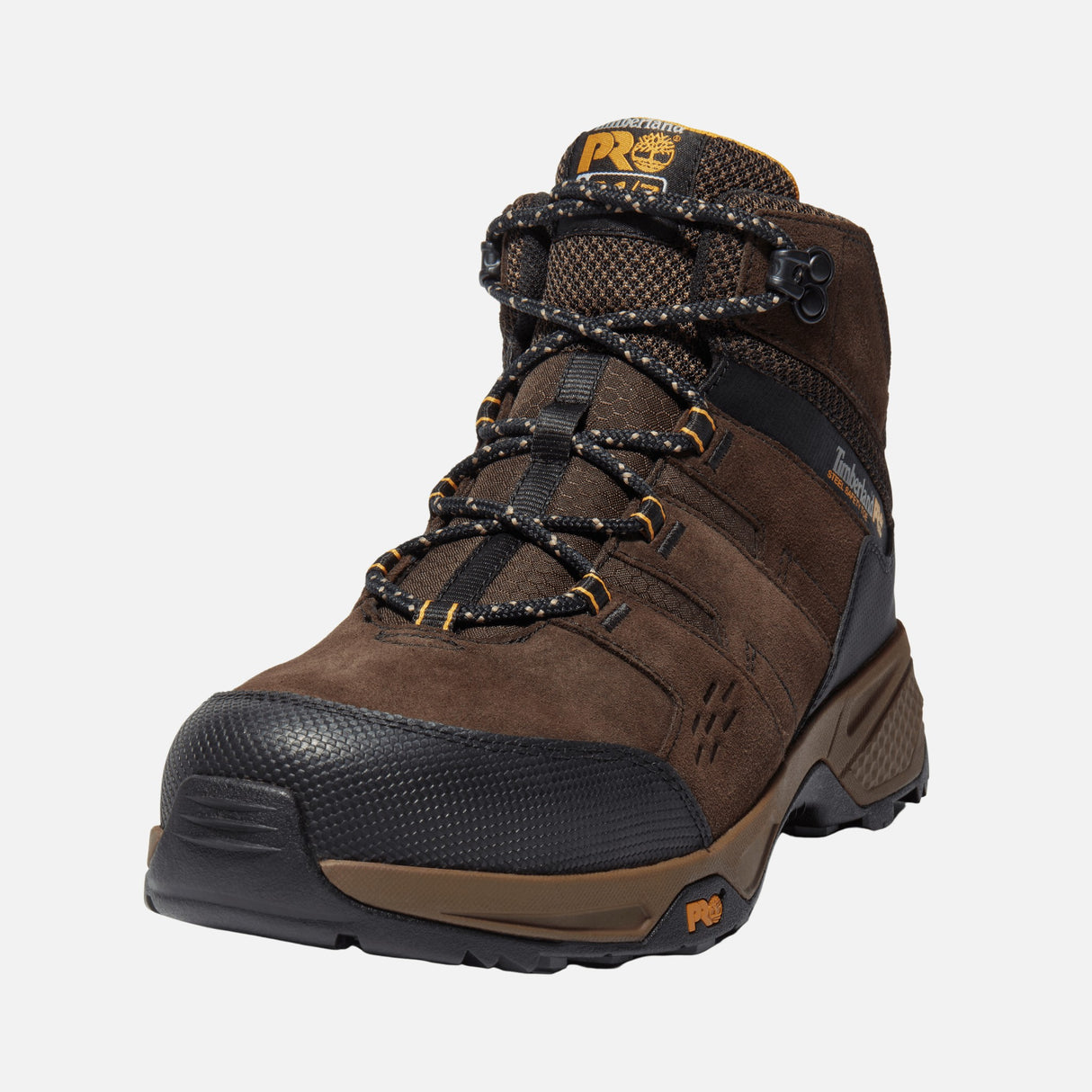 Bottes-travail-Timberland-A27XS-brun-3/4-gauche