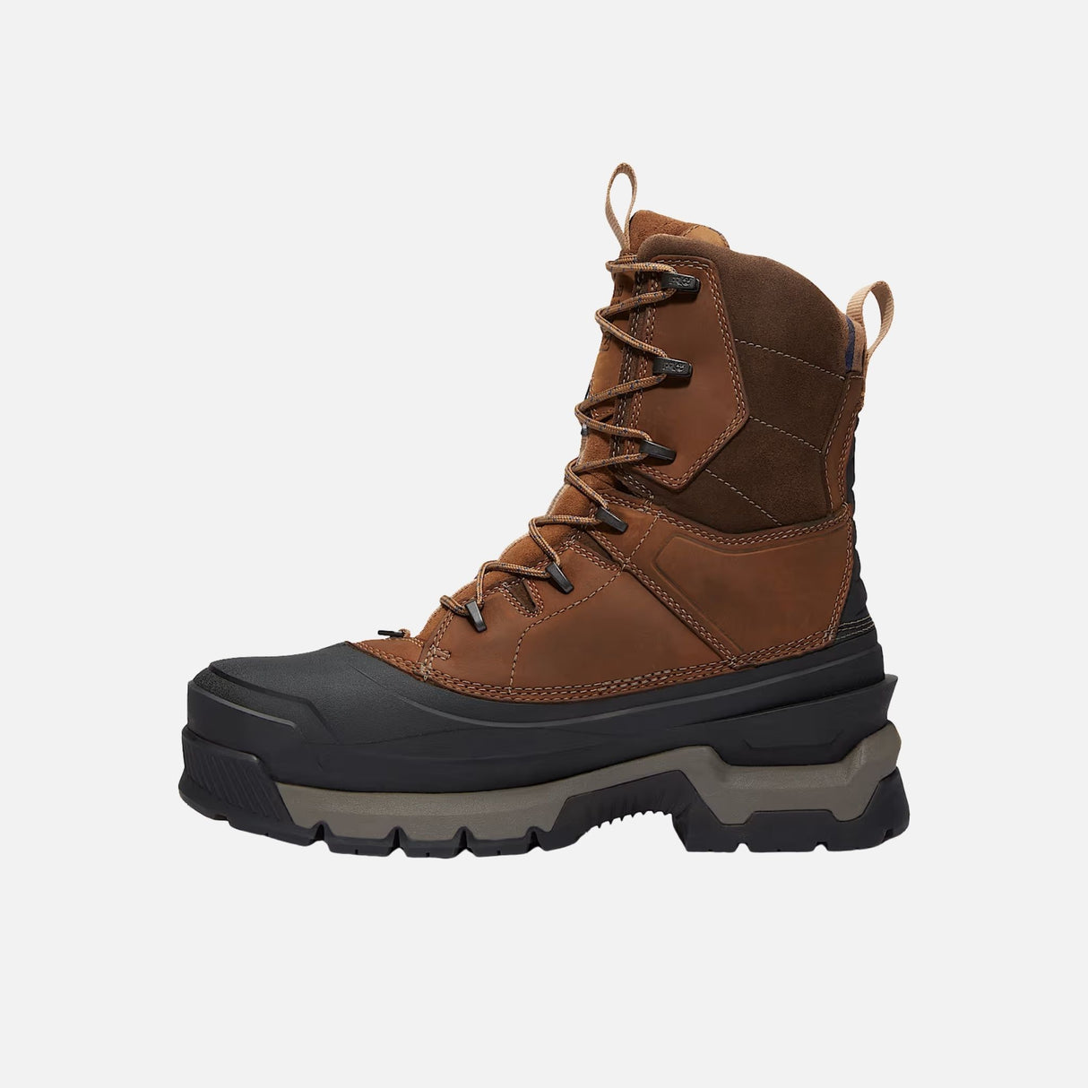 Bottes-travail-Timberland-A63PU-brun-côté-gauche