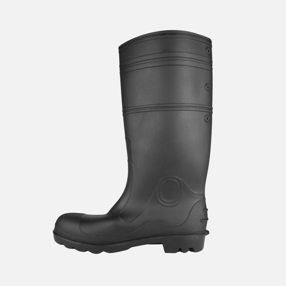 Bottes-travail-caoutchouc-Acton-414211-noir-côté-gauche