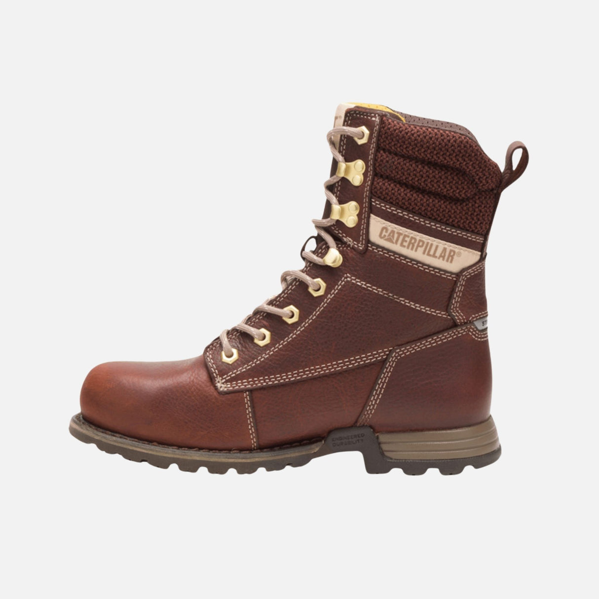 Bottes-travail-femme-CAT-P311182-brun-côté-gauche