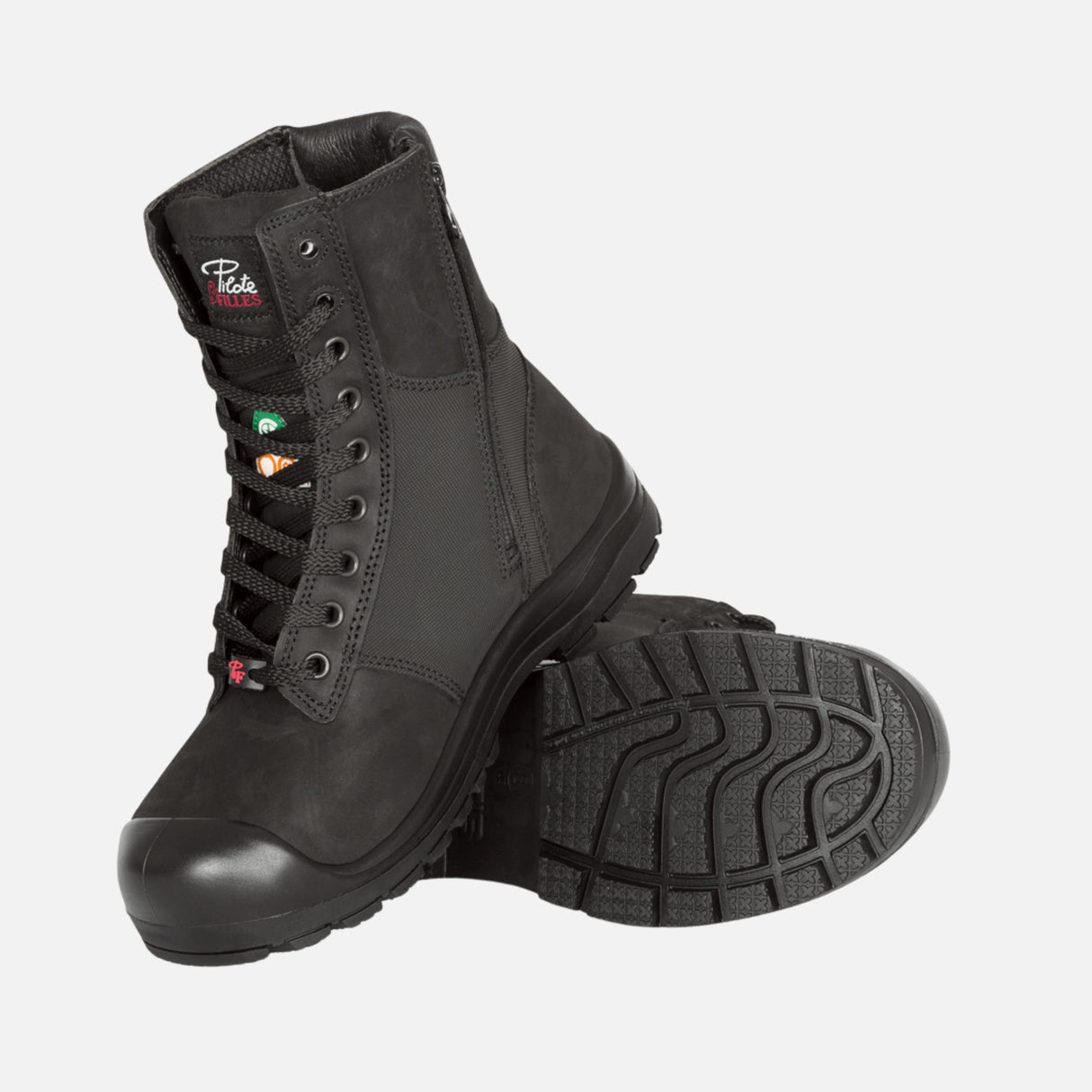 Bottes-travail-femme-Pilote_filles-PF368N-noir-3/4-gauche