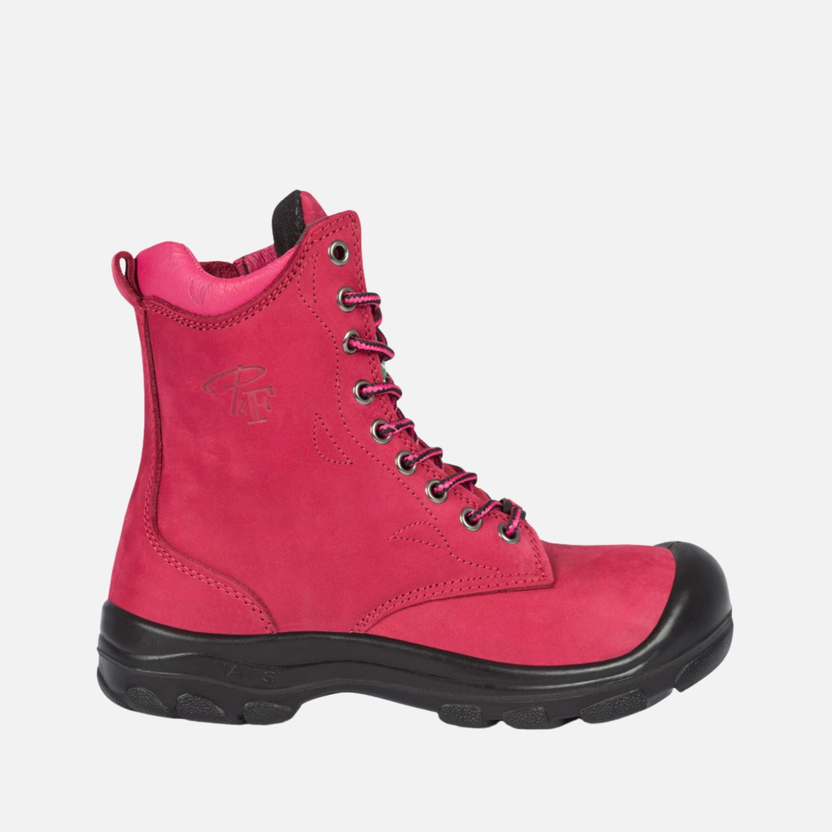 Bottes-travail-femme-Pilote_filles-S558F-framboise-côté