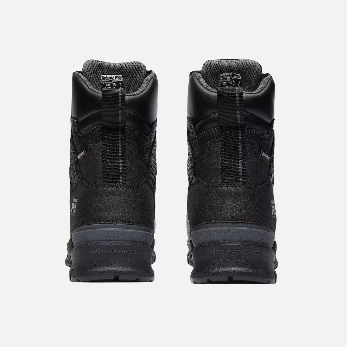 Bottes de travail imperméables Timberland Endurance EV, protection métatarsienne et embout composite, noir, 8 pouces.