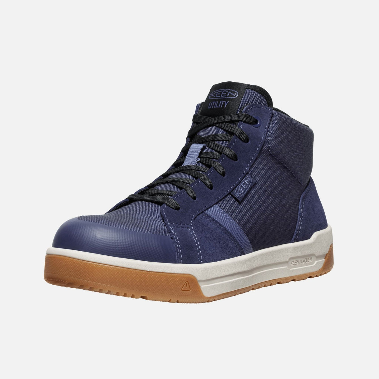 Bottillons-travail-Keen-1029353-bleu-3/4-gauche