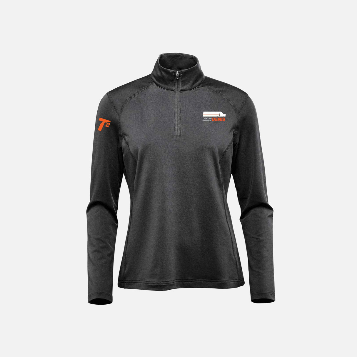 CCD-Chandail-quart-zip-femme-Stormtech-QT1W-noir-devant