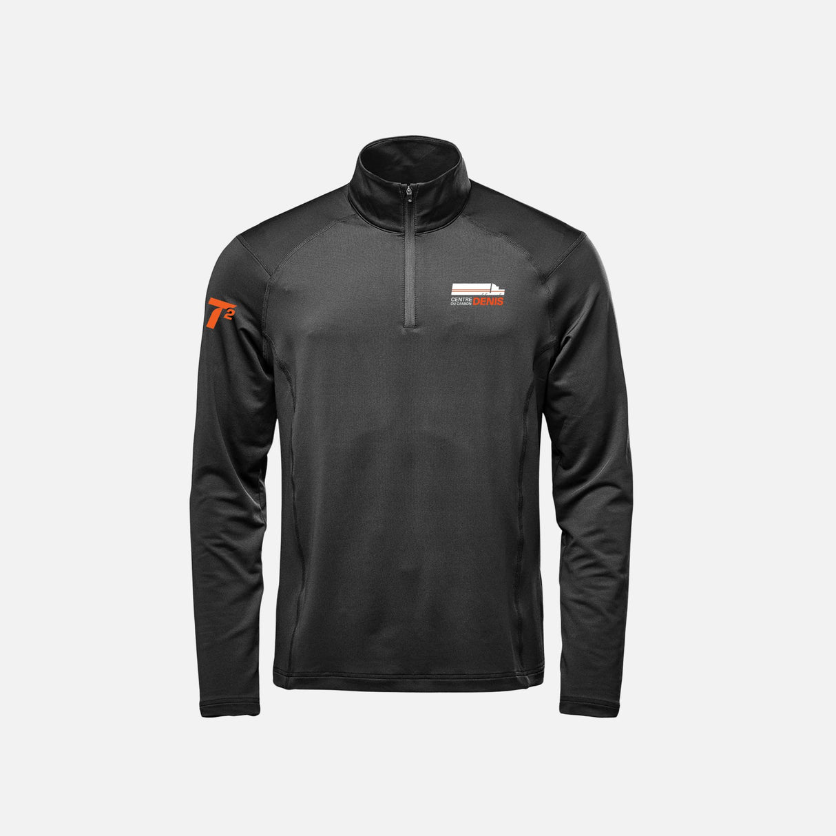 CCD-Chandail-quart-zip-homme-Stormtech-QT1-noir-devant