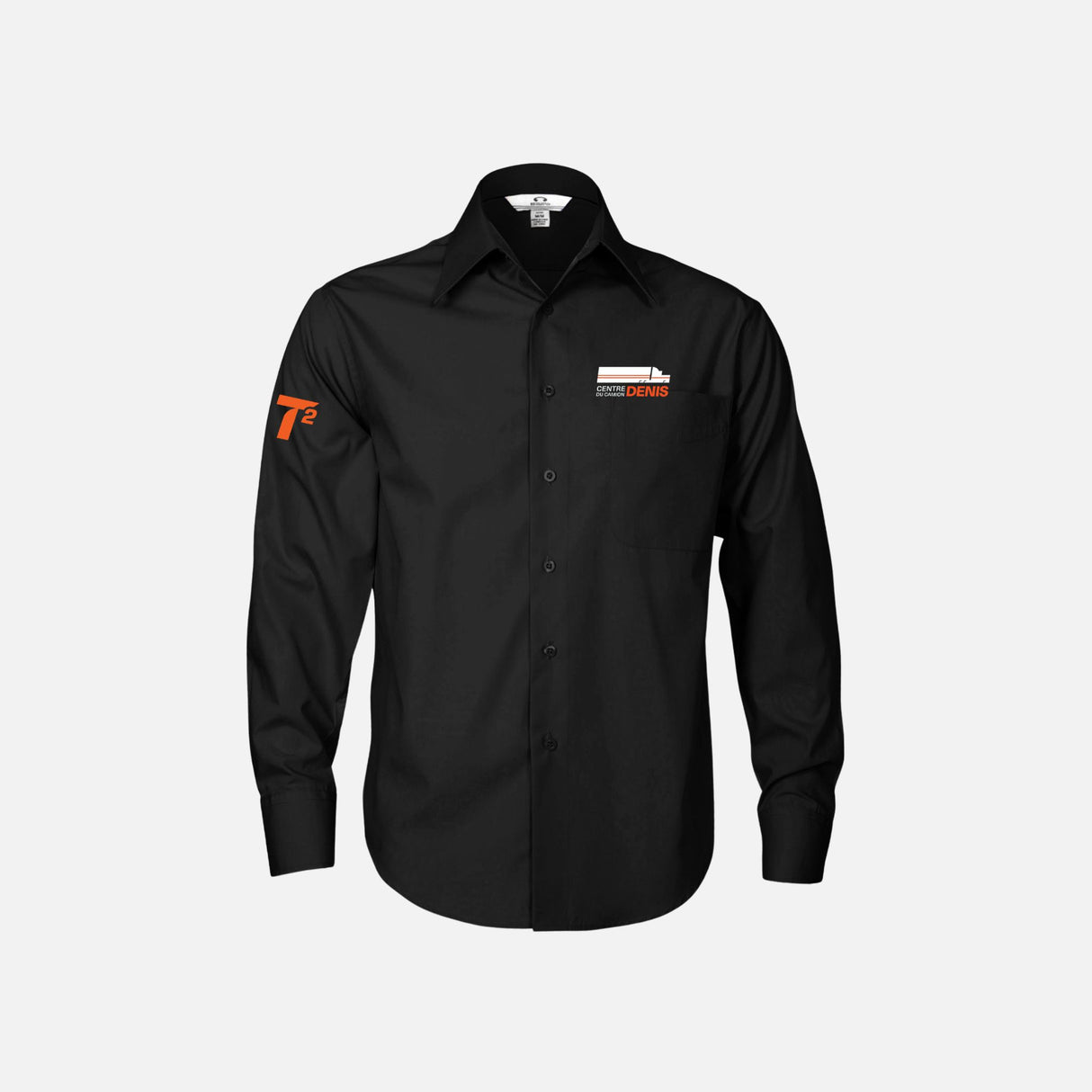 CCD-Chemise-manches-longues-Biz-SH714-noir-devant