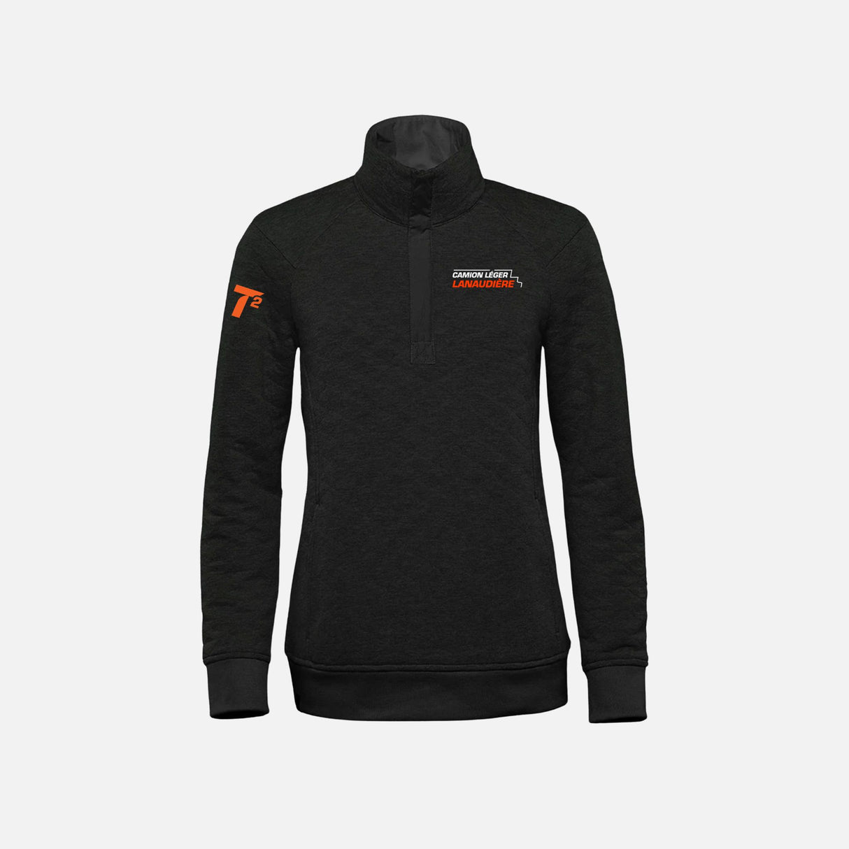 CLL-Chandail-quart-zip-femme-Stormtech-KXP1W-noir-devant