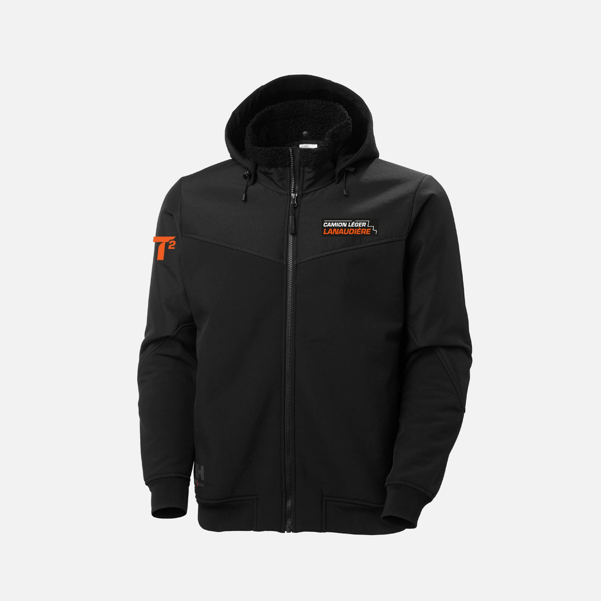 Manteau d’hiver softshell noir Helly Hansen pour le travail, veste résistante au froid et à l'eau, vêtement d'extérieur professionnel