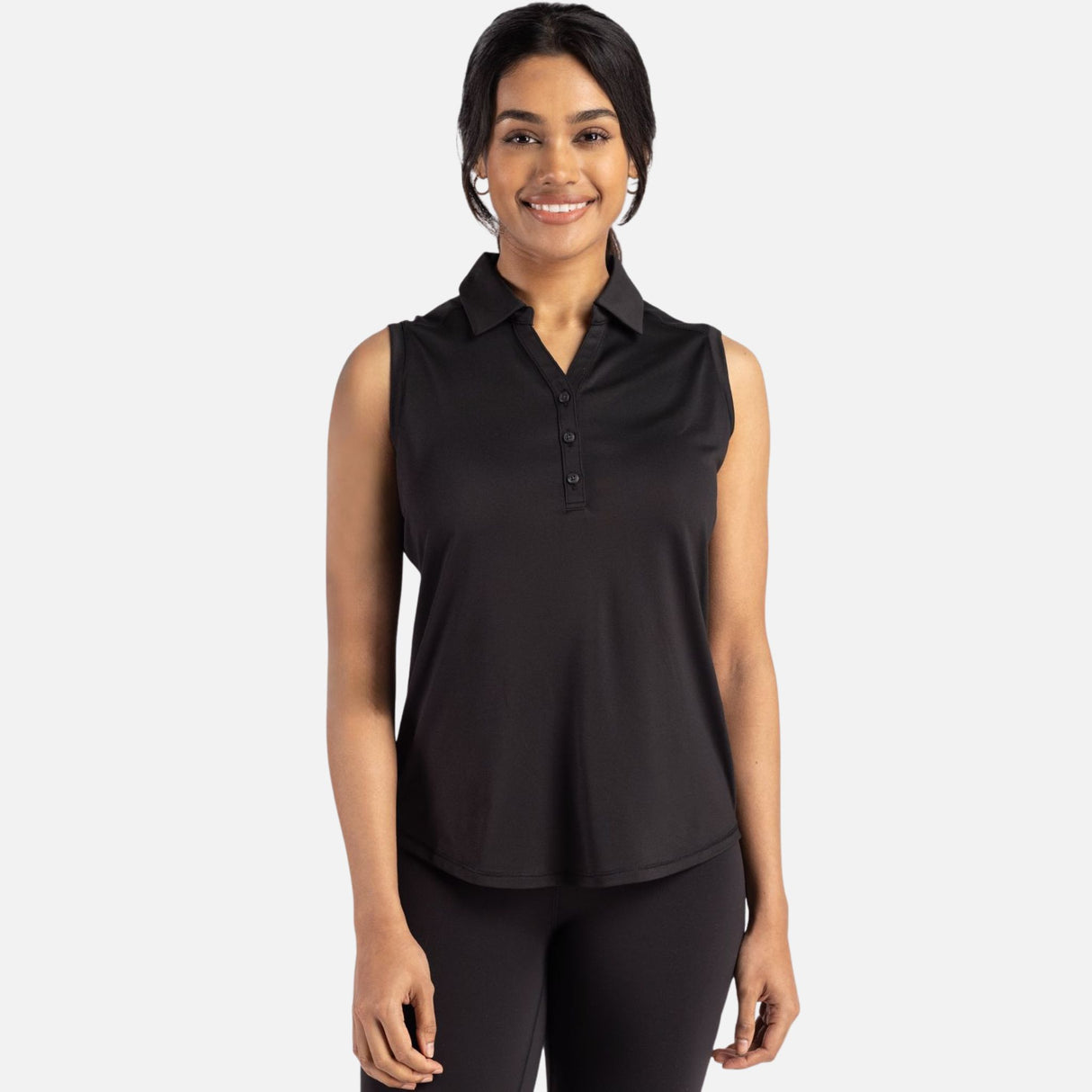 Camisole-femme-polo-Cutter_Buck-LCK00197-noir-devant-mannequin