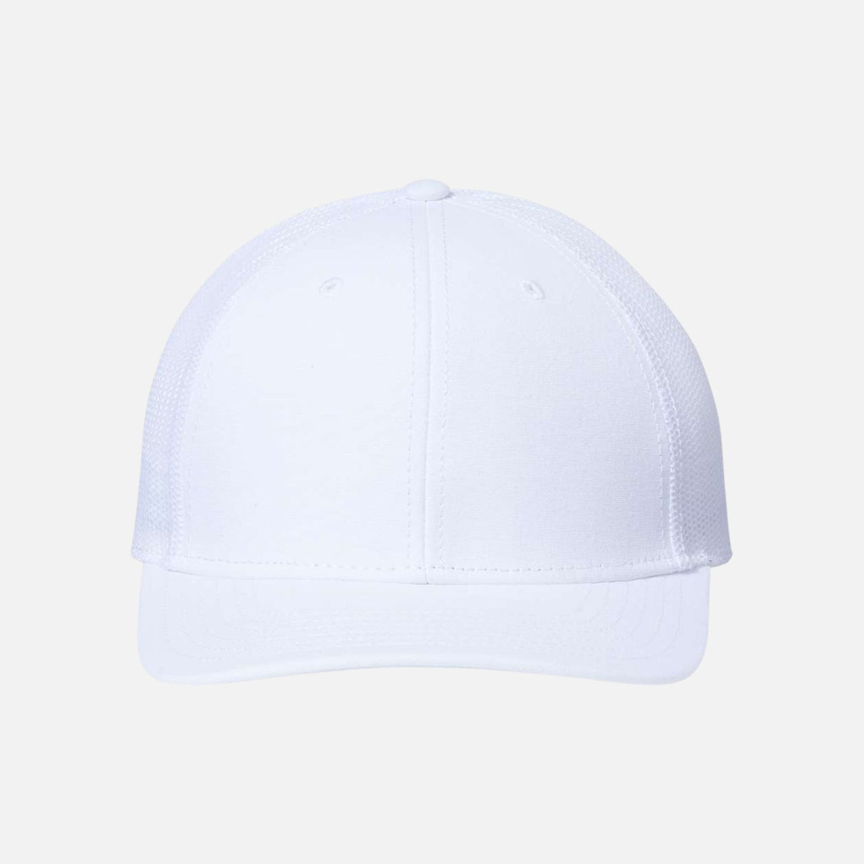 Casquette écoresponsable blanche de la marque Atlantis Headwear, style trucker, confort durable, accessoires-casquettes-corpo.
