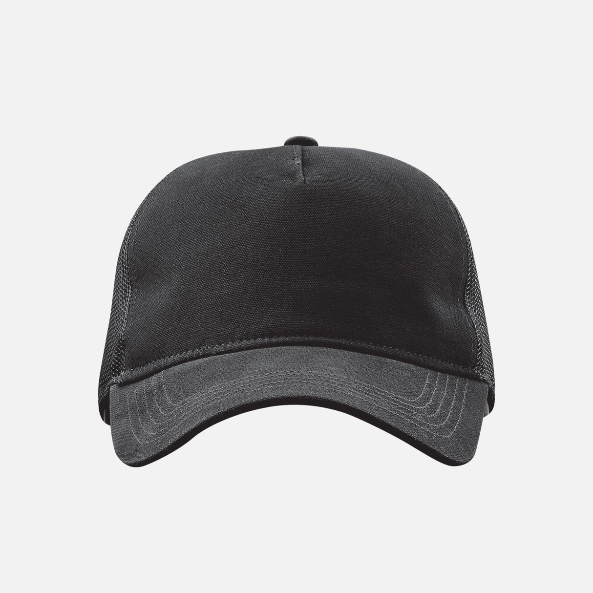 Casquette à 5 panneaux en toile et filet Stormtech Scirroco noir, accessoire de style décontracté pour homme.
