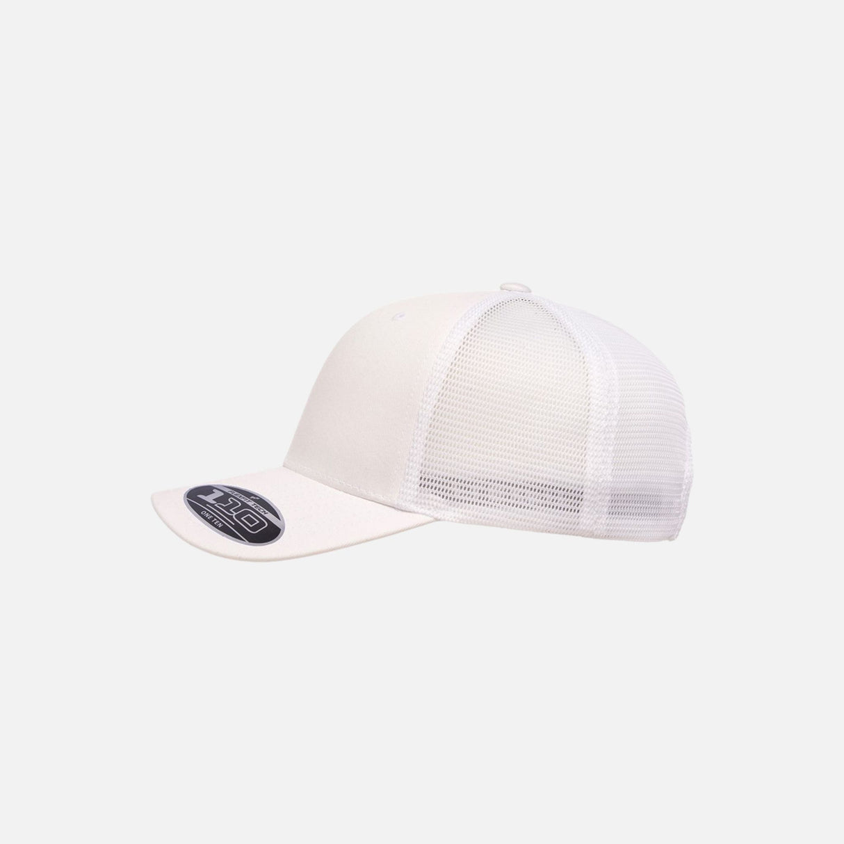 Casquette-mesh-FlexFit-S_S-110M-blanc-côté
