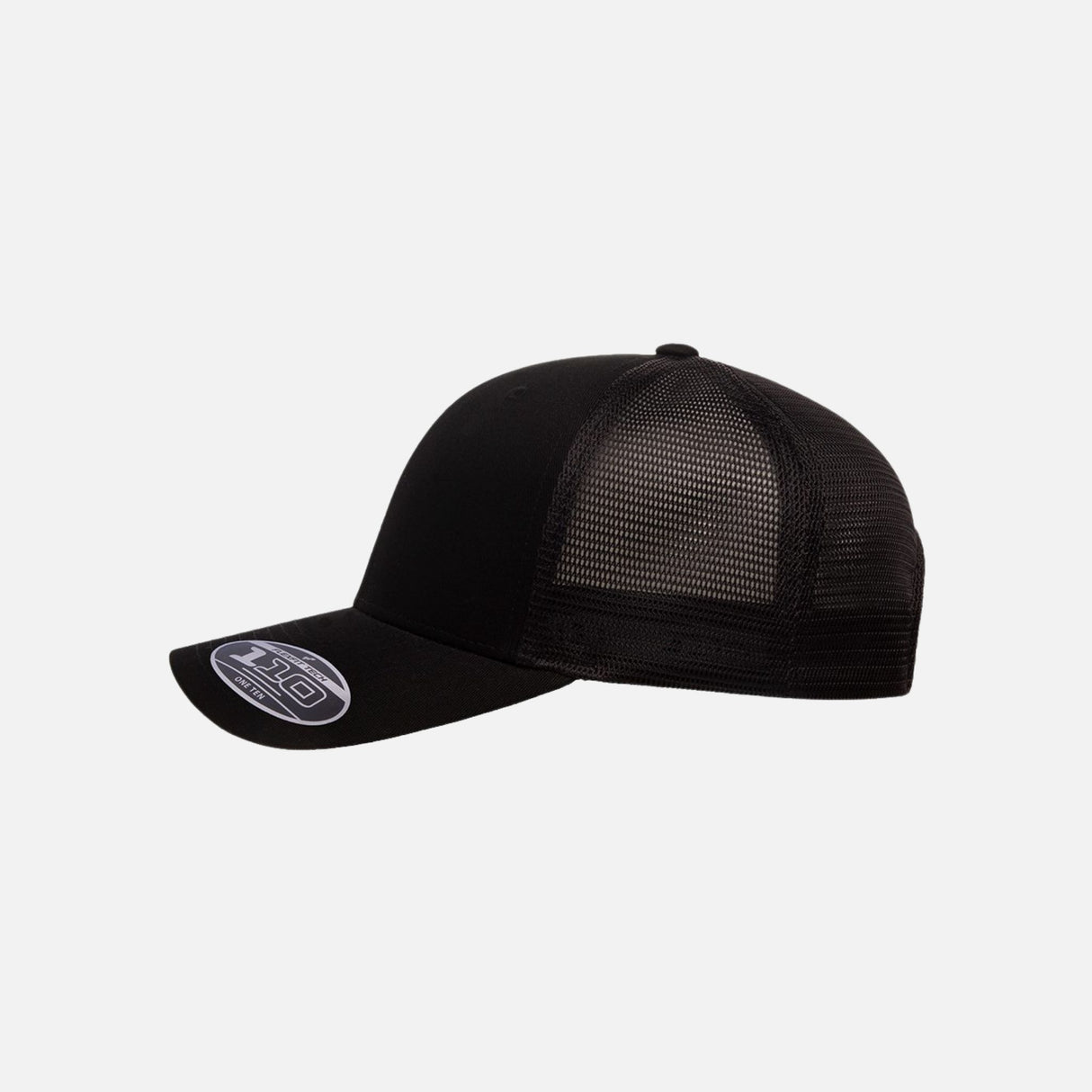 Casquette-mesh-FlexFit-S_S-110M-noir-côté