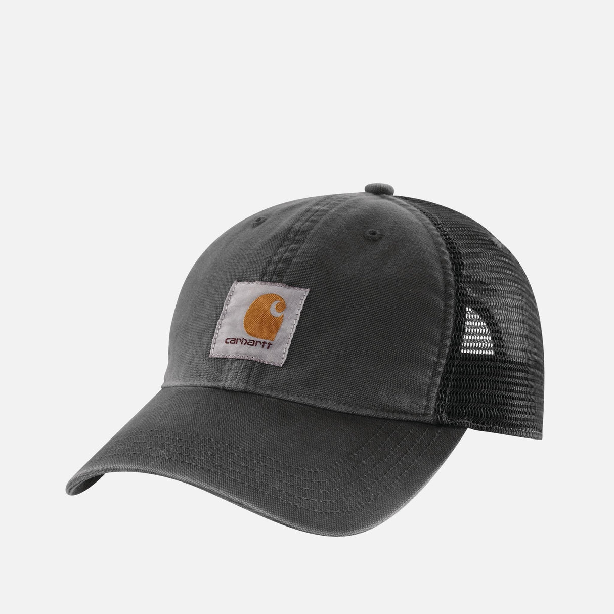 Casquette-toile-dos-en-maille-Carharrt-100286001-noir-devant