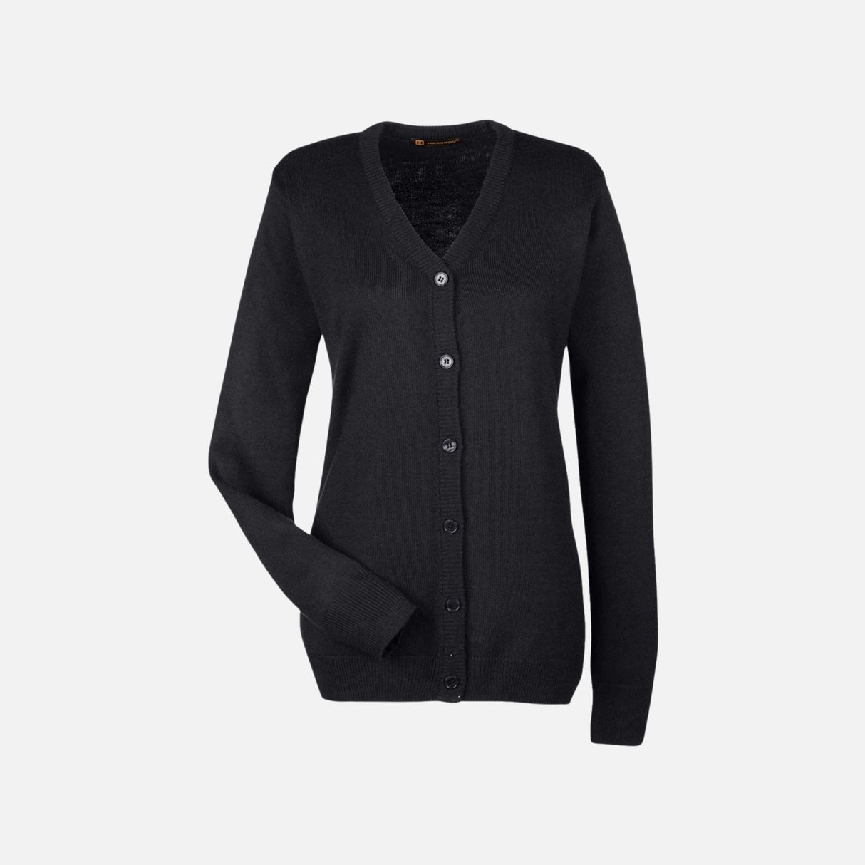 Chandail-Cardigan-ML-Harriton-S_S-M425W-noir-devant