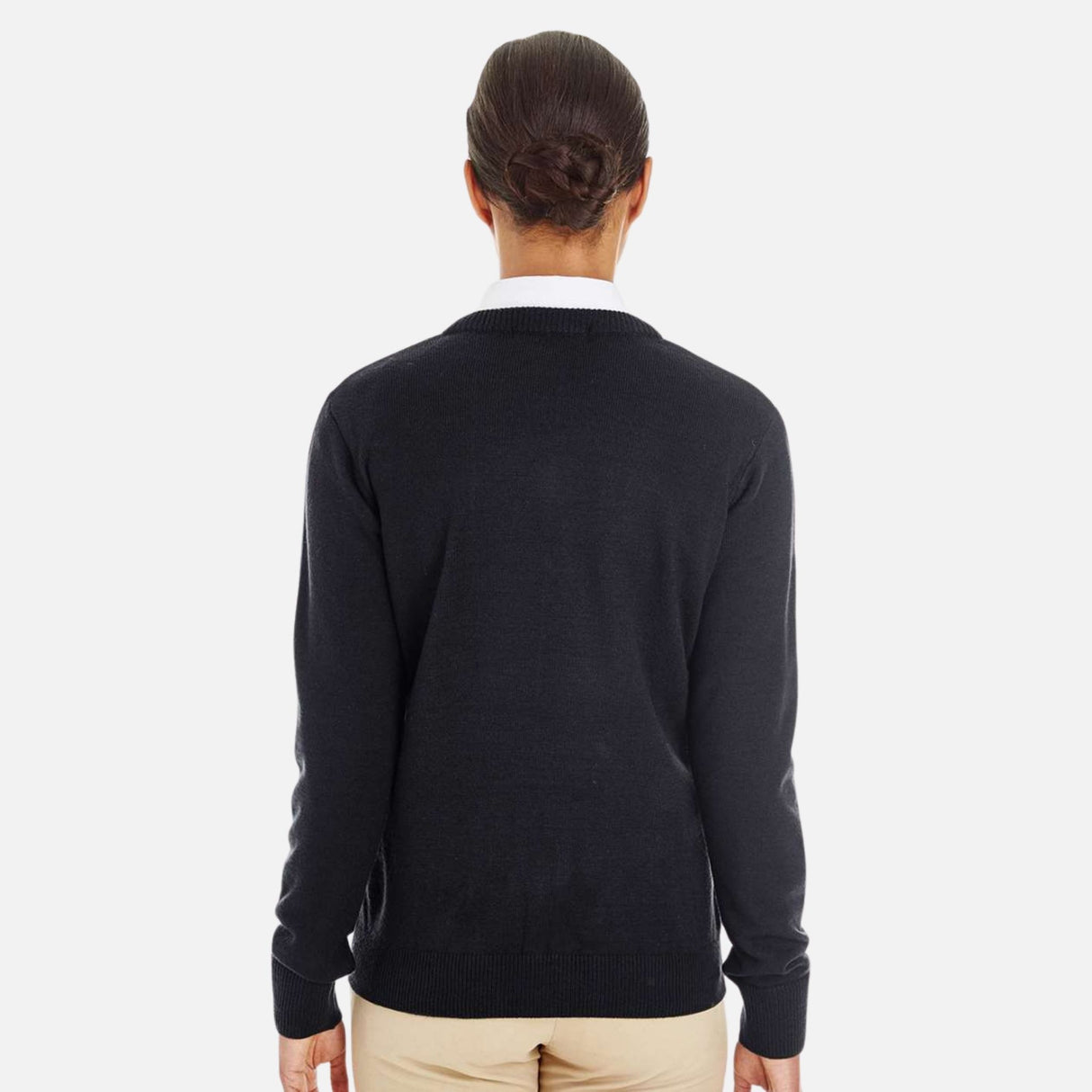 Chandail-ML-Harriton-S_S-M420W-noir-derrière-mannequin