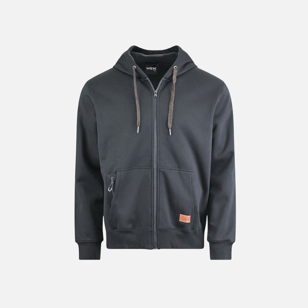 Chandail-à-capuche-zippé-Task-TK1838-noir-devant