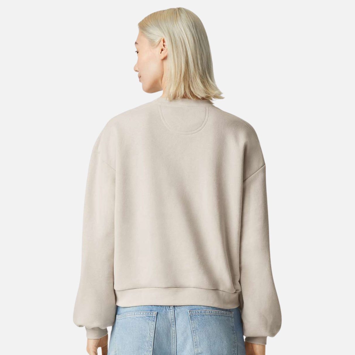 Chandail-col-rond-American-Apparel-RF494-os-derrière-mannequin