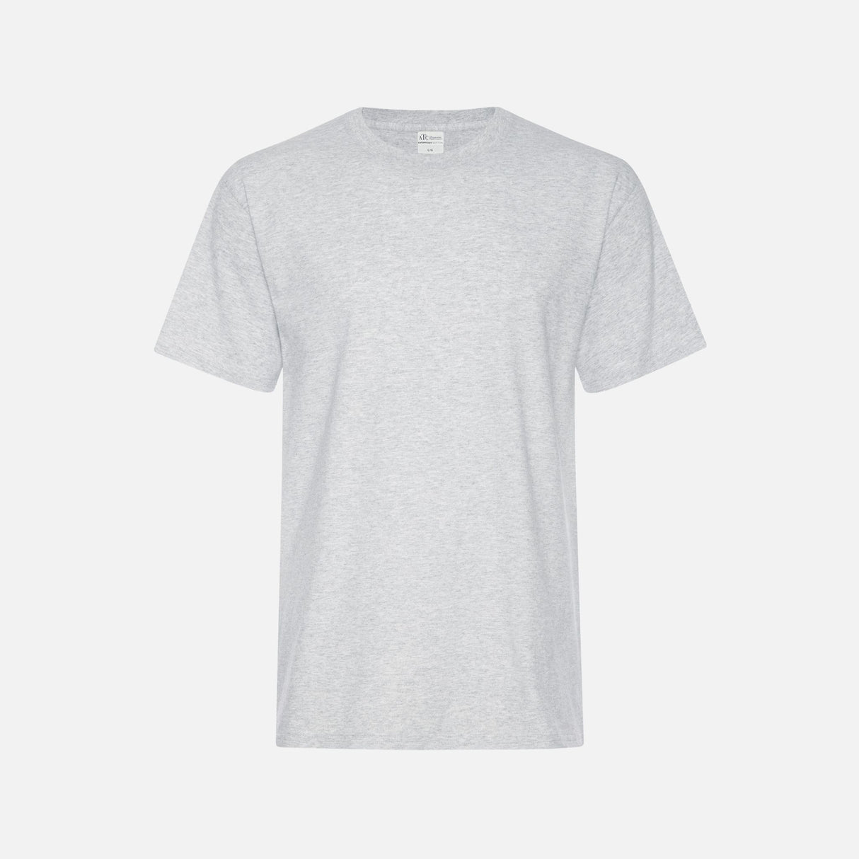 T-shirt à manches courtes gris cendré de la marque ATC, modèle Everyday ATC1000, en tissu confortable pour le quotidien.