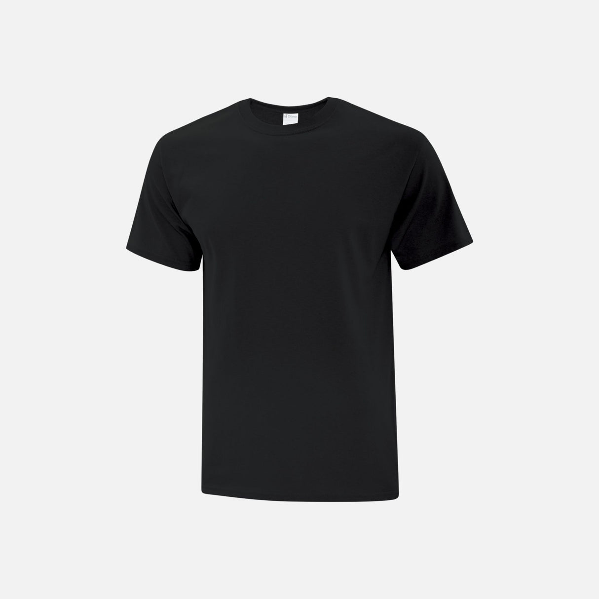 T-shirt à manches courtes noir ATC Everyday ATC1000, vêtement pour homme ou femme, vue de face.