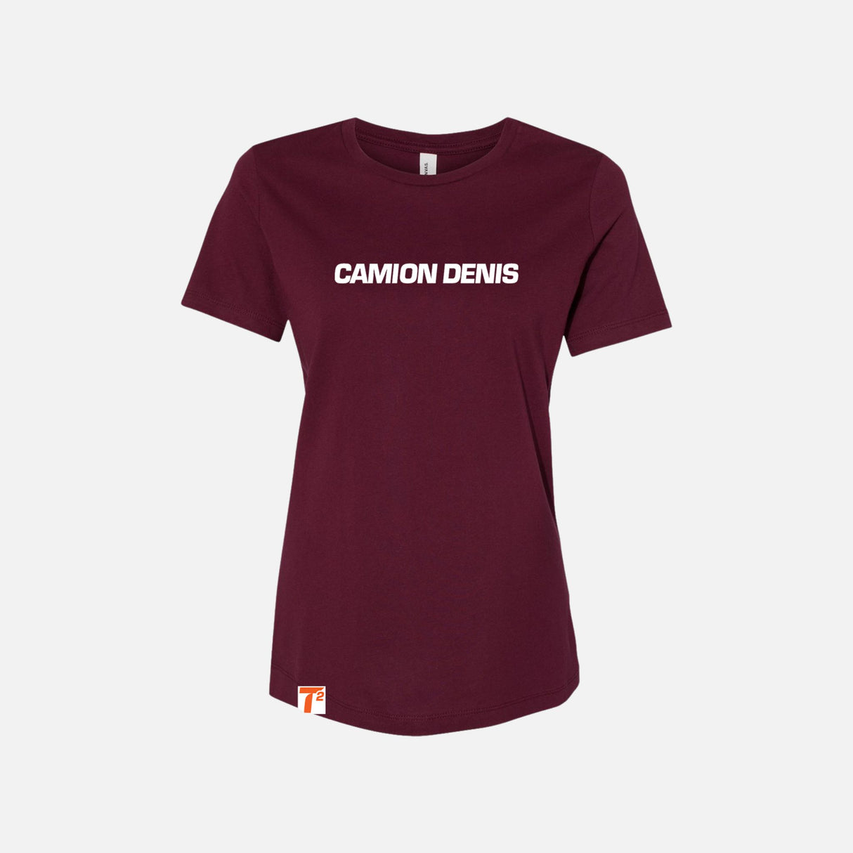 Chandail-manches-courtes-femme-2EVERL-Marron-CCD