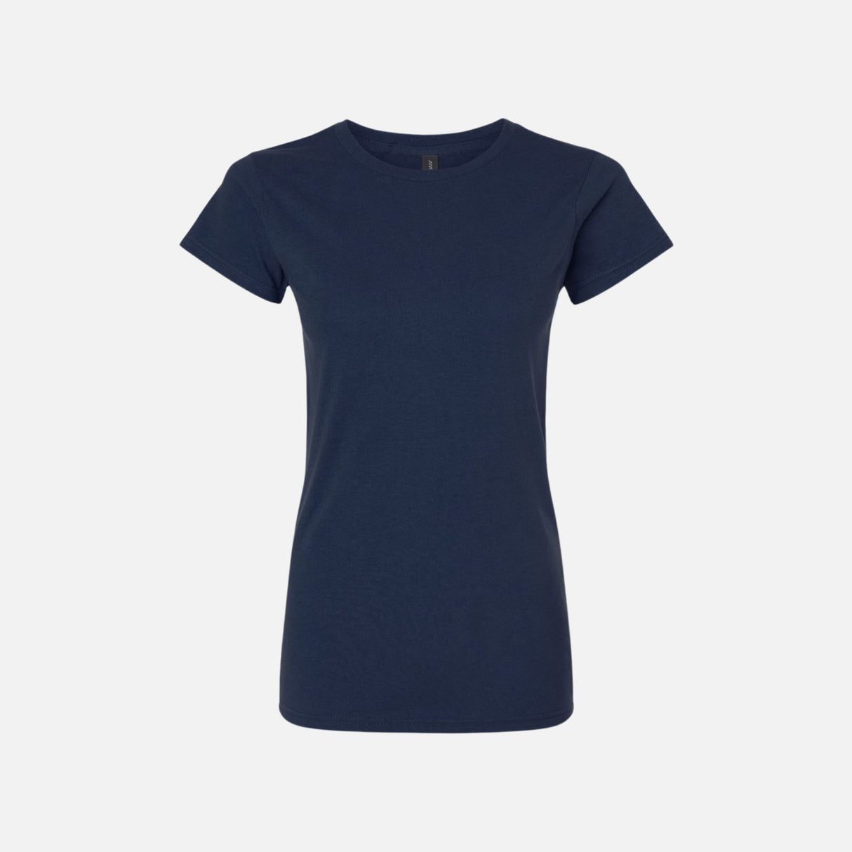 Chandail-manches-courtes-femme-Gildan-64000-marine-devant