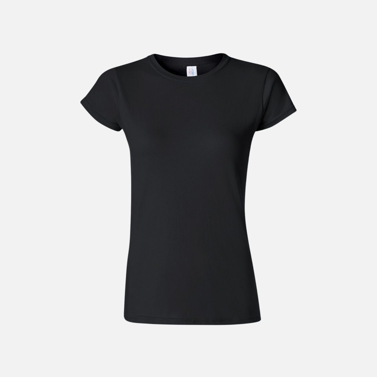 Chandail-manches-courtes-femme-Gildan-64000-noir-devant