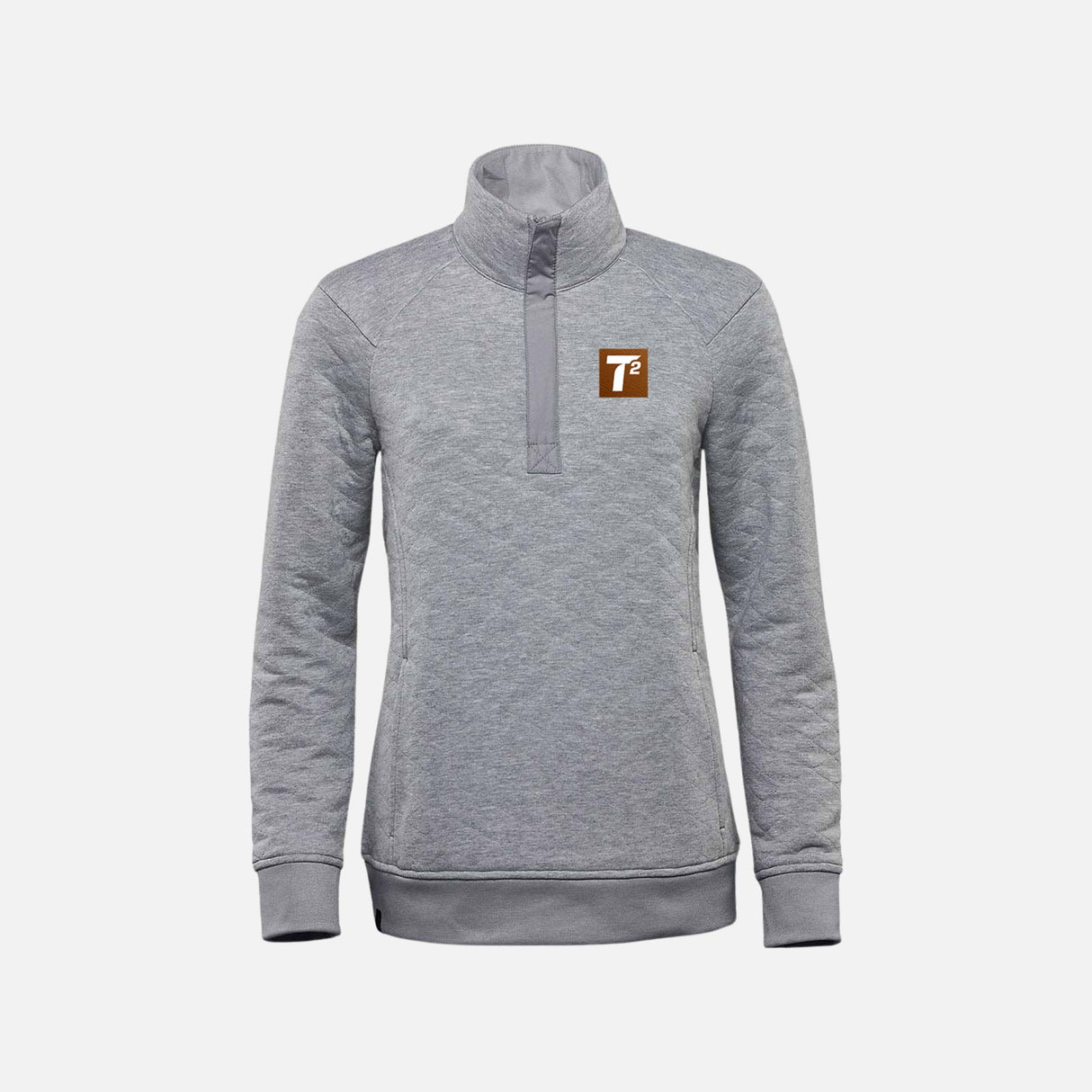 Chandail-quart-zip-femme-Stormtech-KXP1w-gris-devant