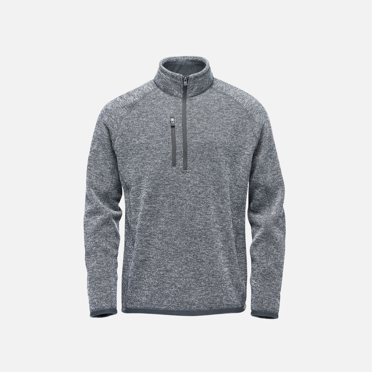 Chandail-quart-zip-homme-Stormtech-Avalante-gris-devant