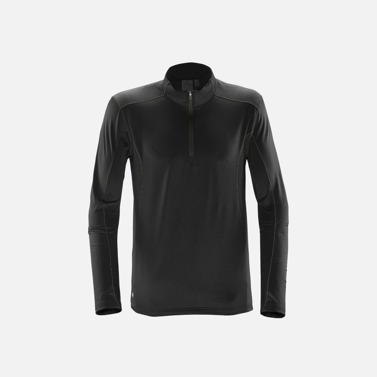 Chandail-quart-zip-homme-TFW1-noir-devant