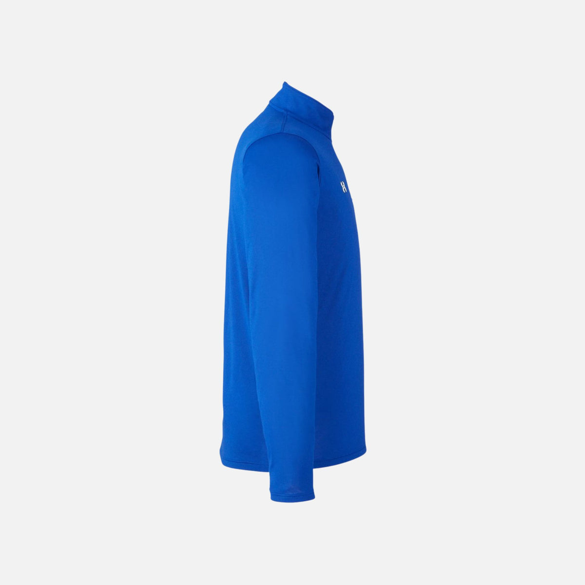 Chandail à manches longues 1/4 zip Under Armour Team Tech, homme, couleur royal, tissu respirant et confortable.