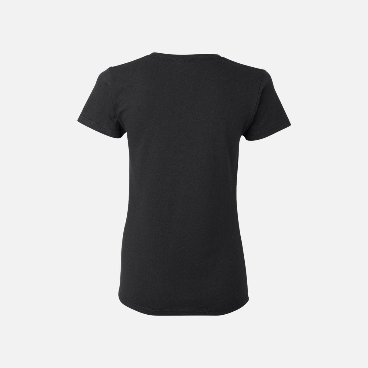 T-shirt à manches courtes Gildan 5000L en coton noir, vêtement de base pour homme.