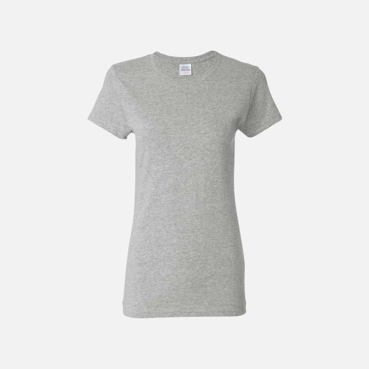T-shirt à manches courtes Gildan 5000L en gris sport, vêtement confortable pour homme ou femme.