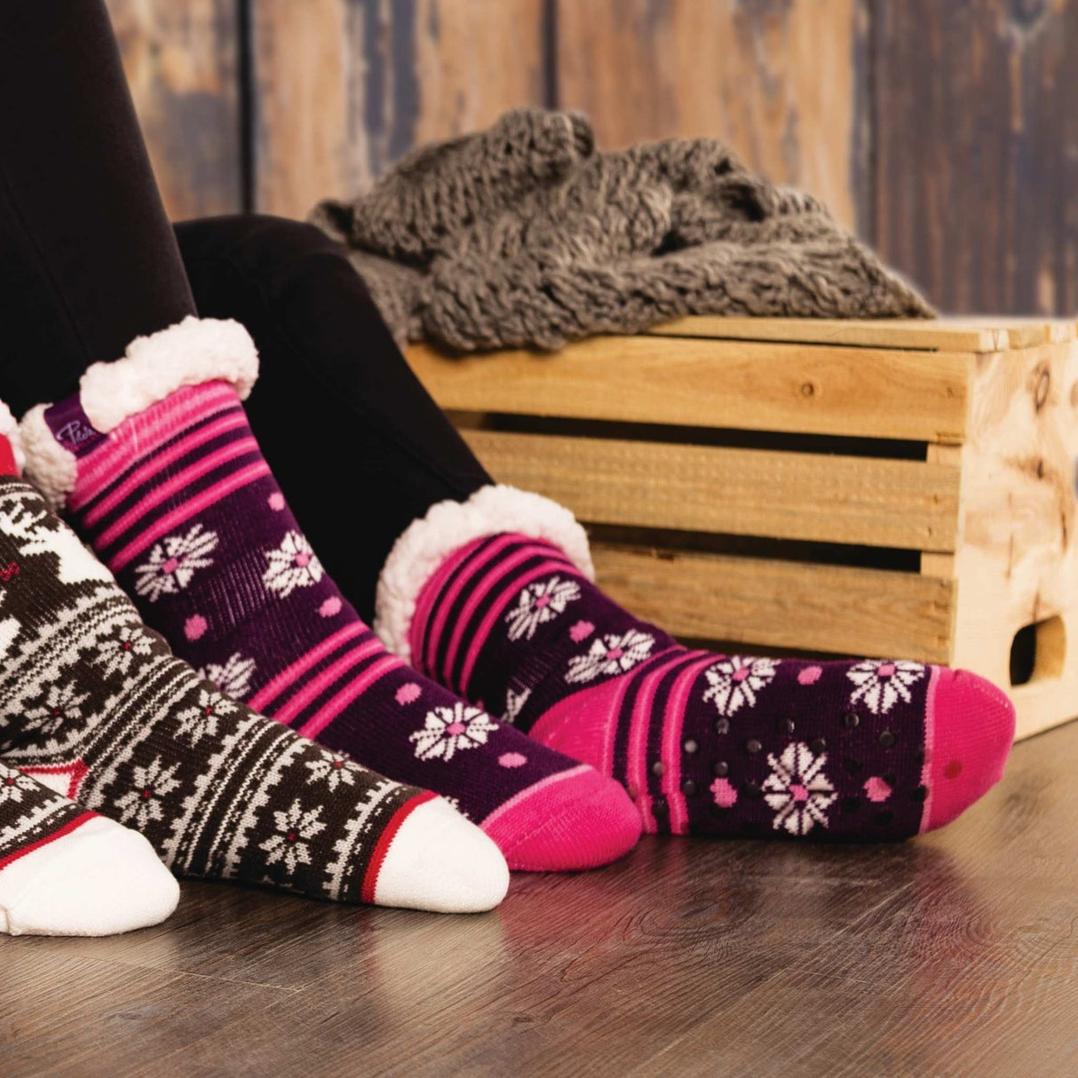 Chaussette-doublees-femme-Pilote_filles-PF503-rose-Lifestyle