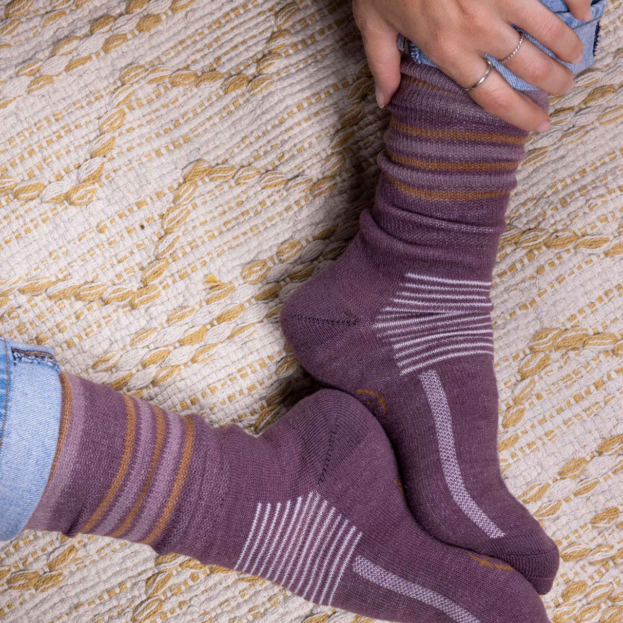 Chaussette-femme-Pilote_filles-PF529-mauve-lifestyle