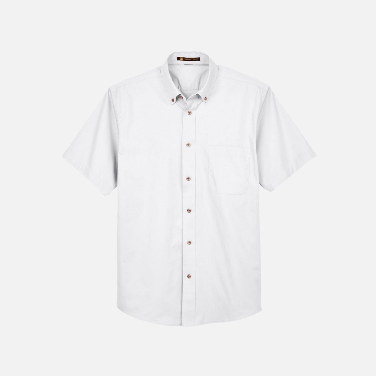 Chemise-MC-Harriton-S_S-M500S-blanc-devant