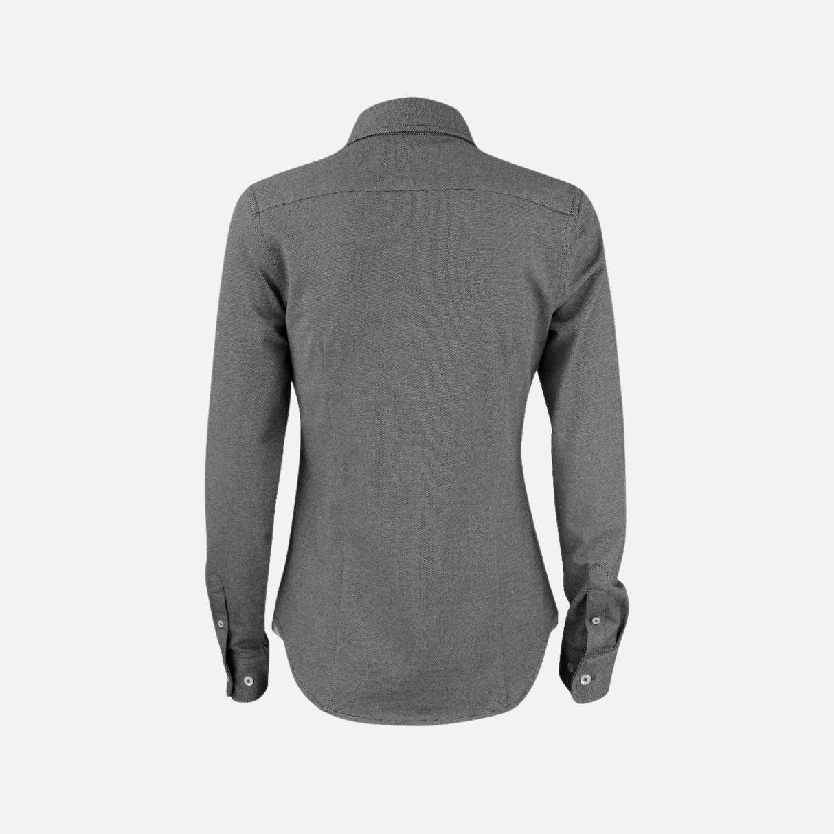 Chemise en denim noir pour femme James Harvest, à manches longues, style décontracté et moderne.