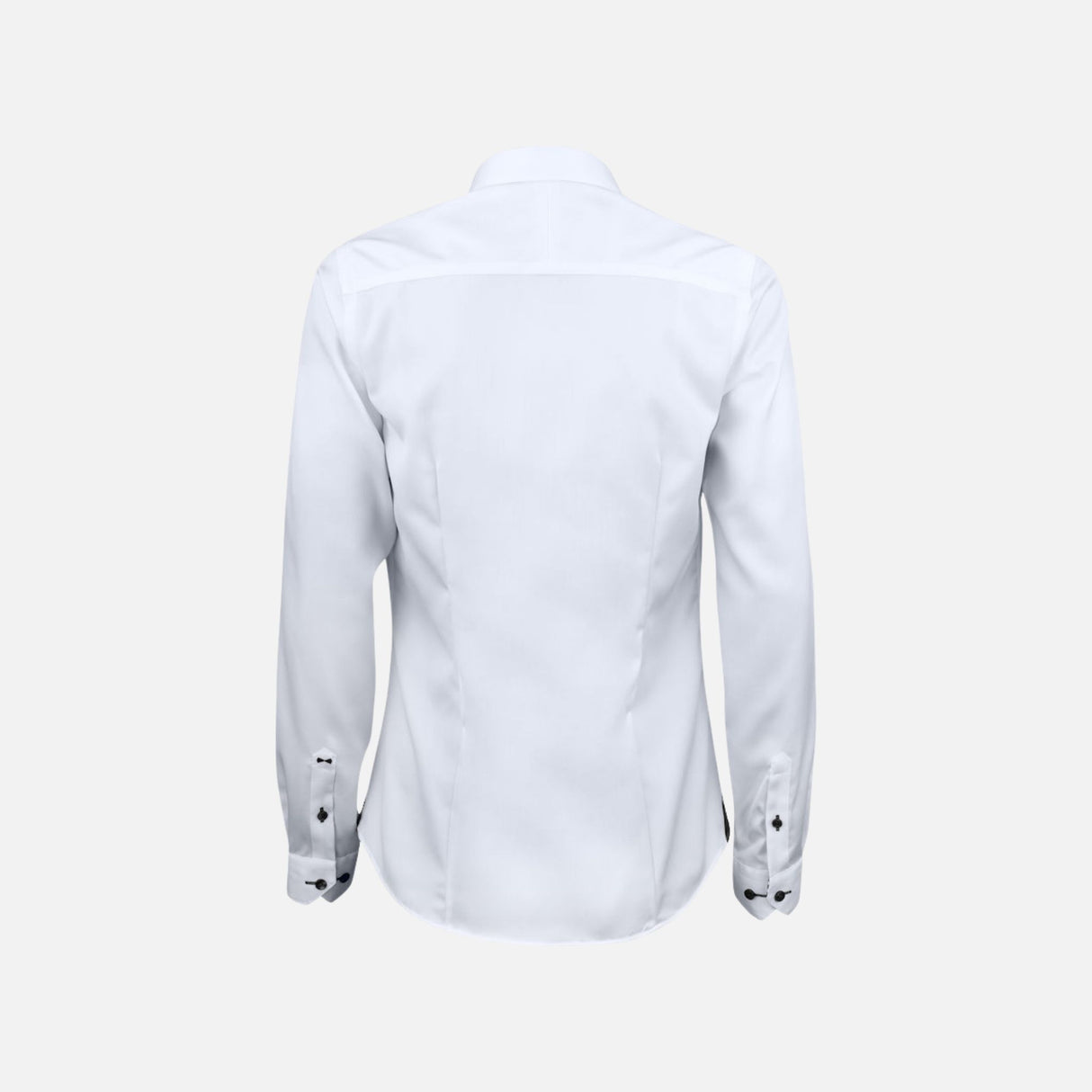 Chemise à manches longues pour femme James Harvest blanche, tissu léger, col classique, détail élégant, vêtement de style casual.