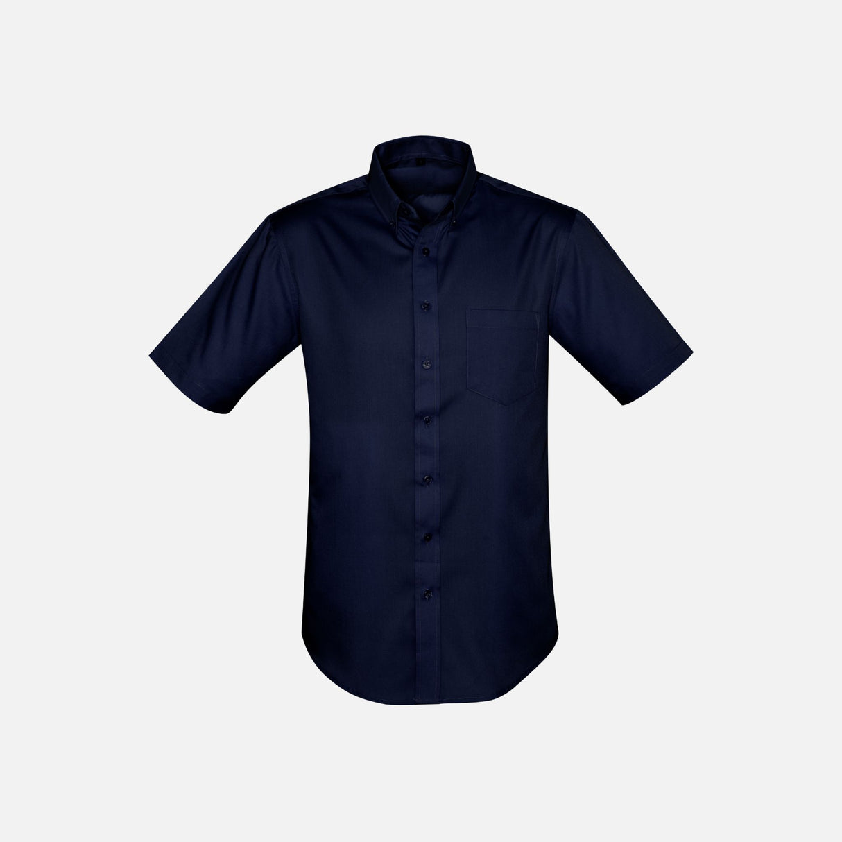 Chemise à manches courtes pour homme Biz S522MS en tissu marine, vêtement de chemise pour homme, style casual et confortable