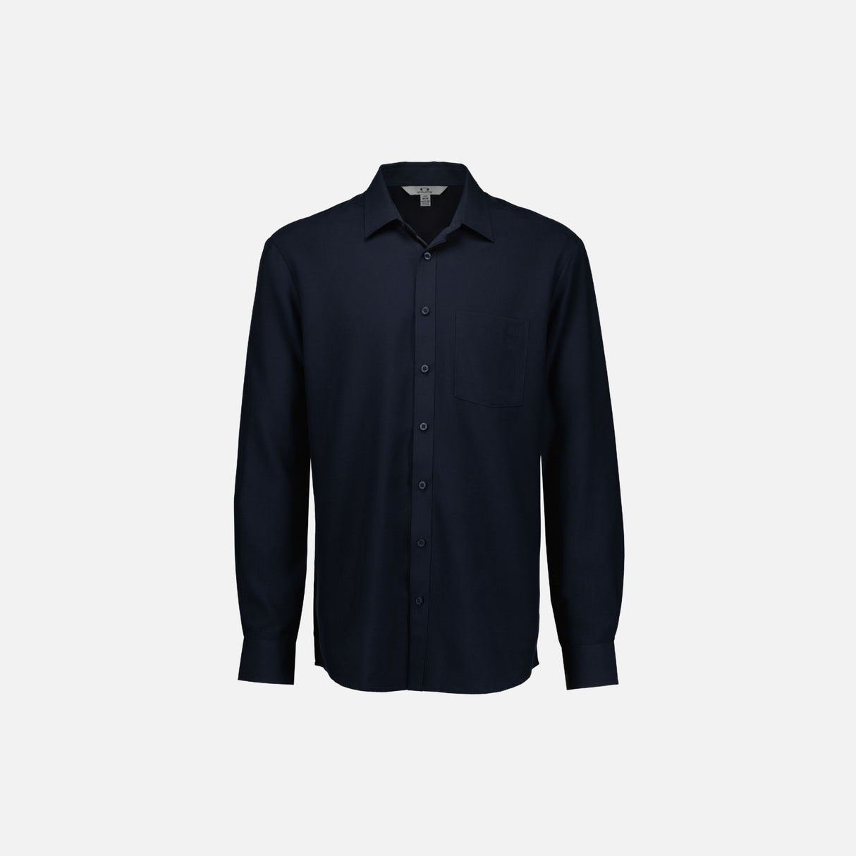 Chemise à manches longues Biz S424ML en tissu marine, vêtement de bureau élégante et confortable pour homme.