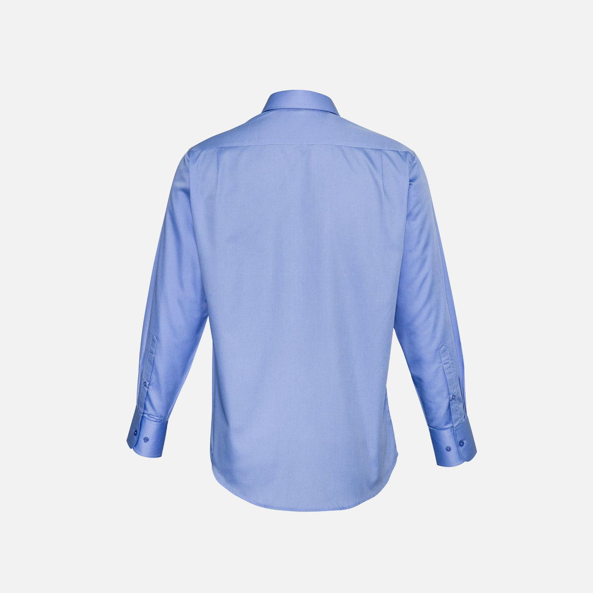 Chemise à manches longues pour homme Biz S522ML en tissu bleu, vêtement de chemise classique et élégante.